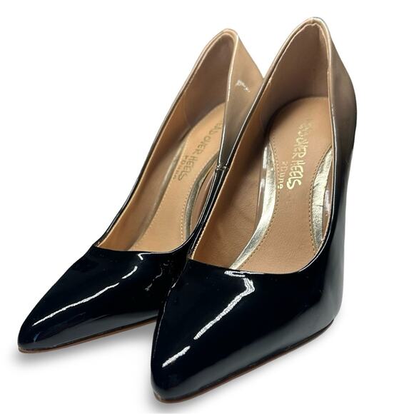 Head Over Heels by Dune Alexxaa Two Tone High Heel Pump Size 6 Vegan Career - Picture 1 of 8